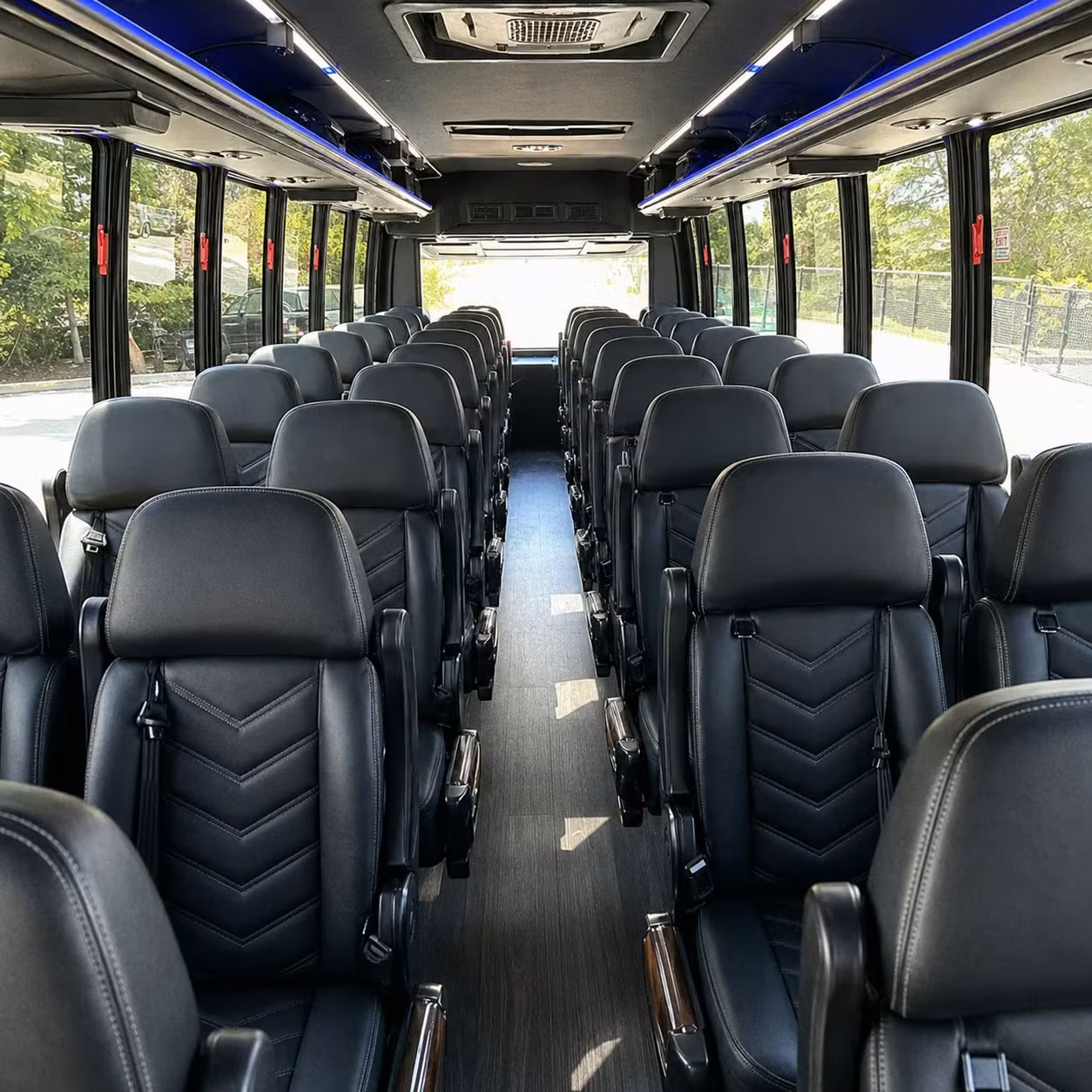 25 passenger minibus interior