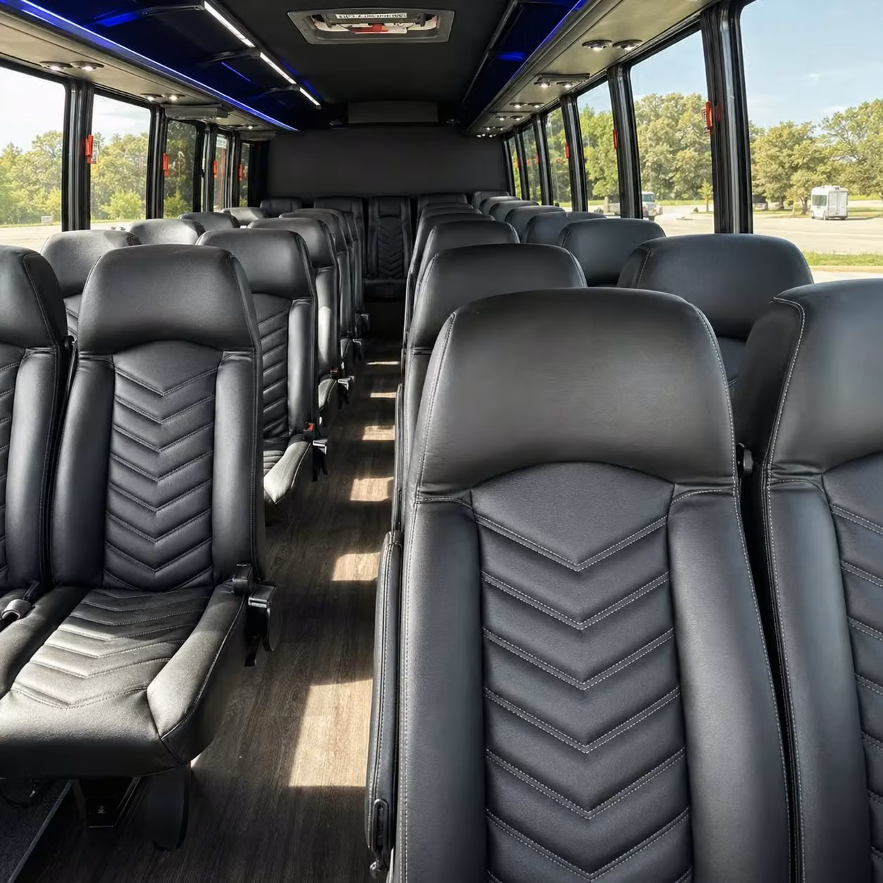 35 passenger minibus inside